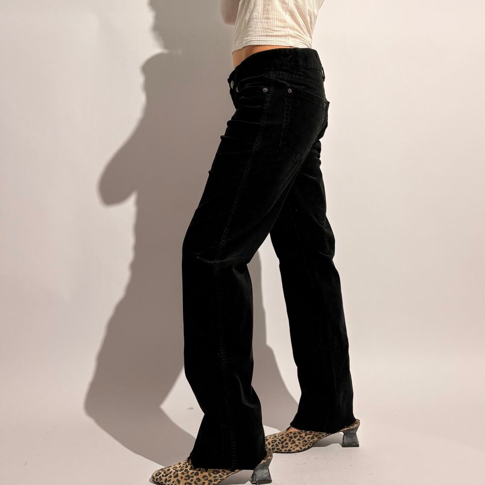 J.Crew Black Corduroy Bootcut Pants - Size 4 Tall - Picture 2 of 9